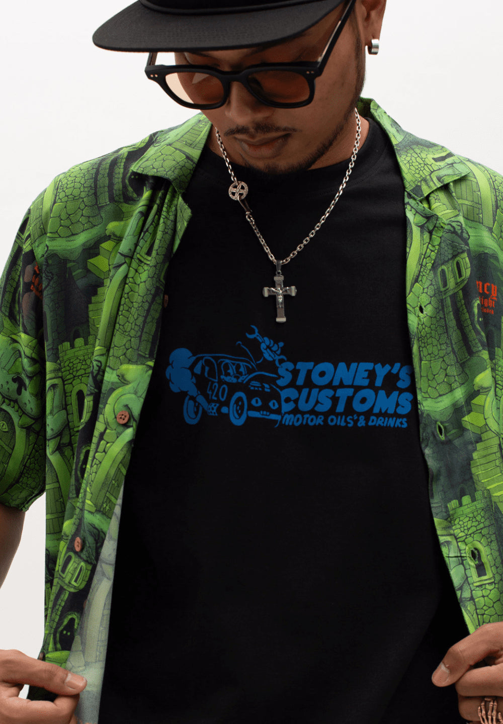THE DUDES STONEYS BONG T-SHIRT S/S - BLACK