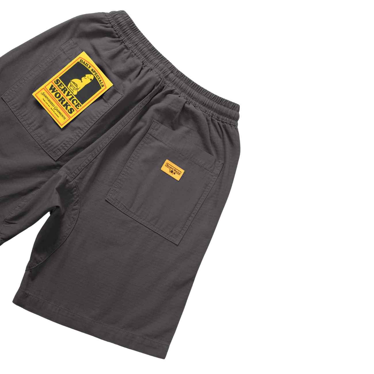 SERVICE WORKS RIPSTOP CHEF SHORT - WASHED BLACK