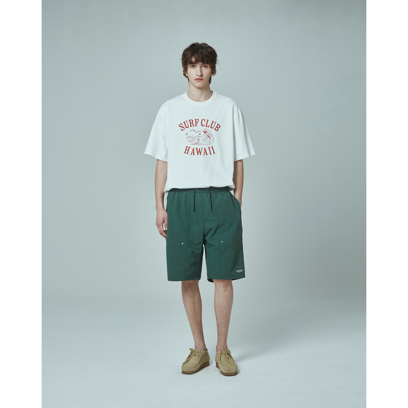 UNIFORM BRIDGE SURF CLUB S/S T-SHIRT - OFF WHITE