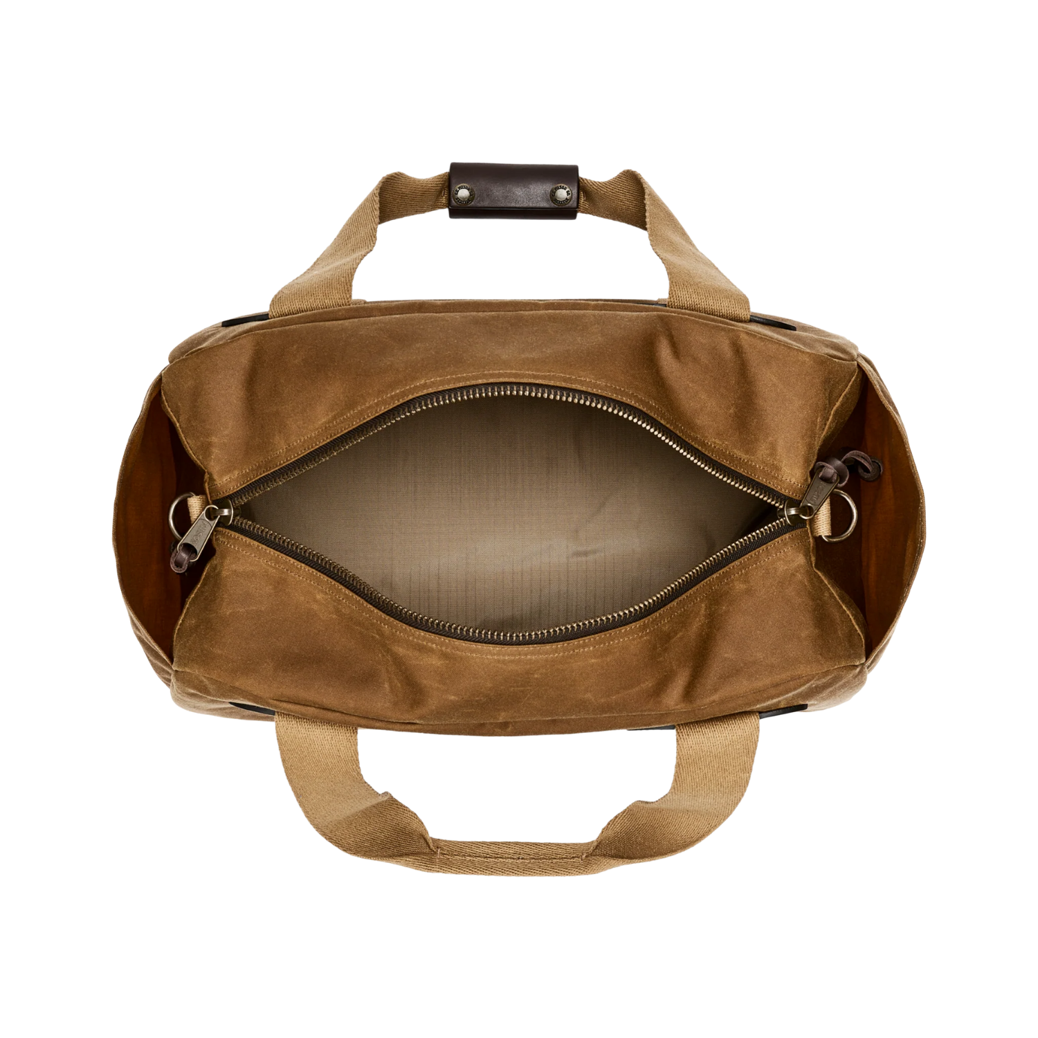 FILSON SMALL TIN CLOTH DUFFLE BAG - DARK TAN