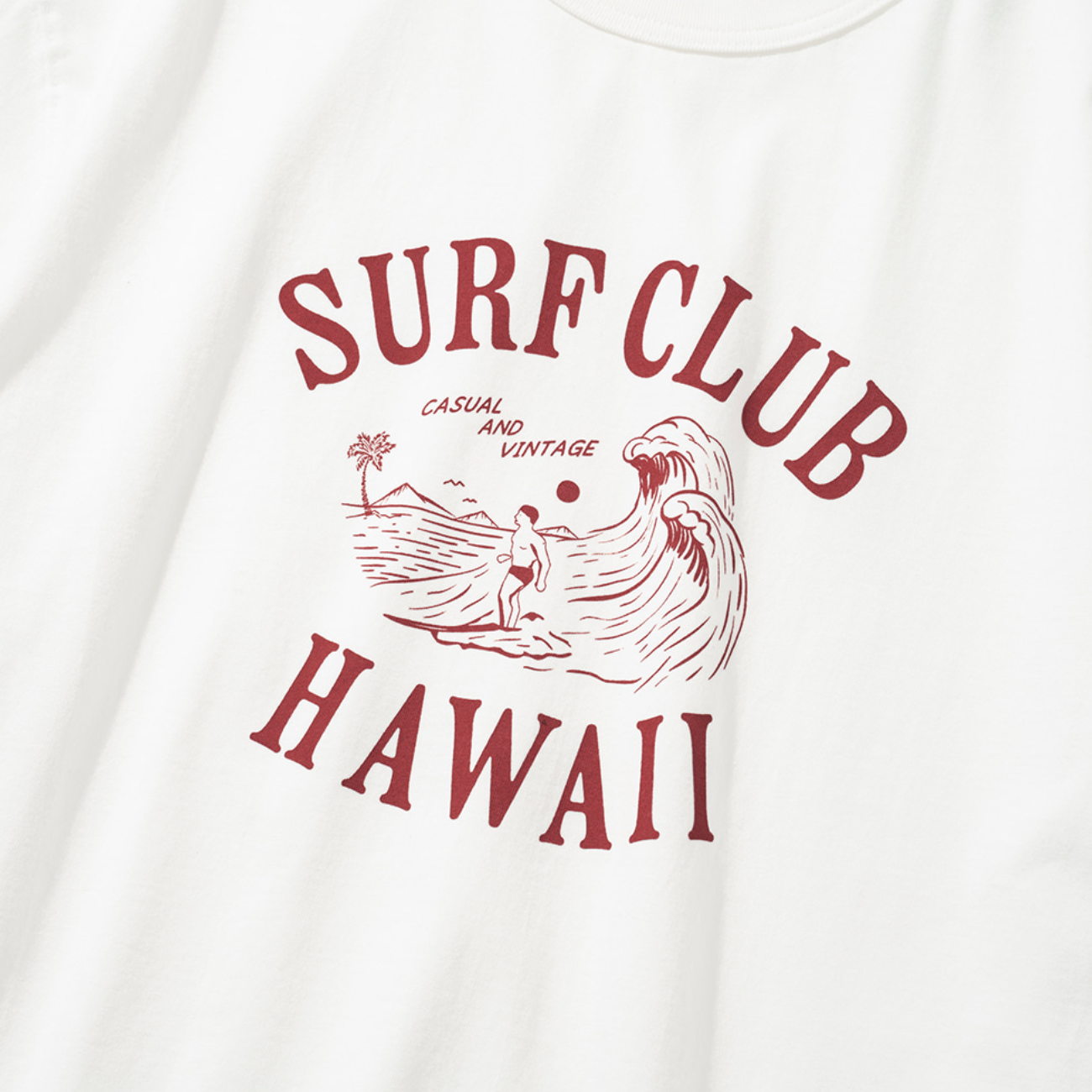 UNIFORM BRIDGE SURF CLUB S/S T-SHIRT - OFF WHITE