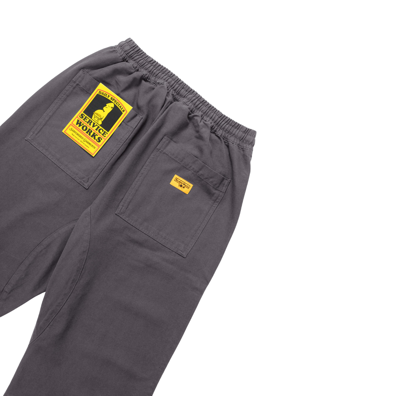 SERVICE WORKS RIPSTOP CHEF PANT  - WASHED BLACK
