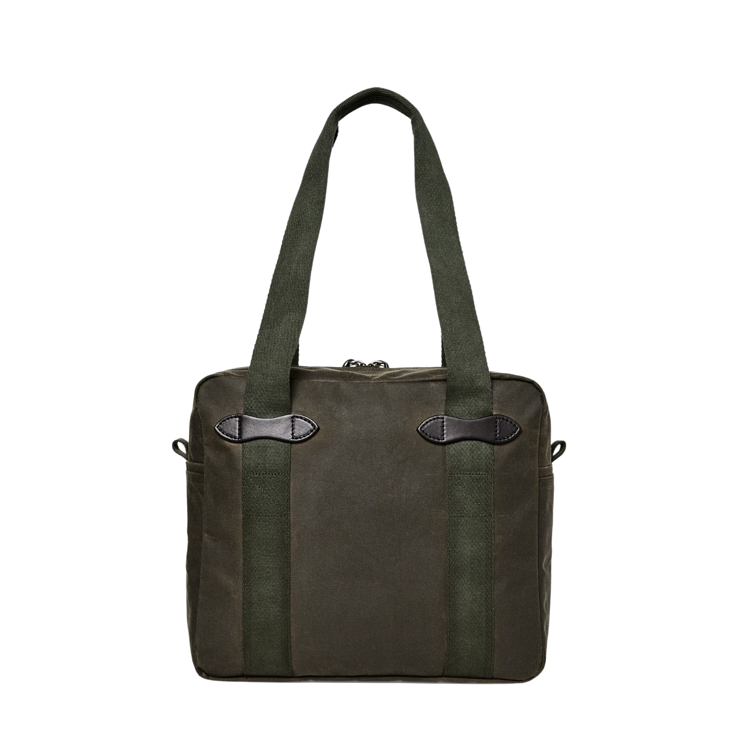 FILSON TIN CLOTH ZIPPER TOTE BAG - OTTER GREEN