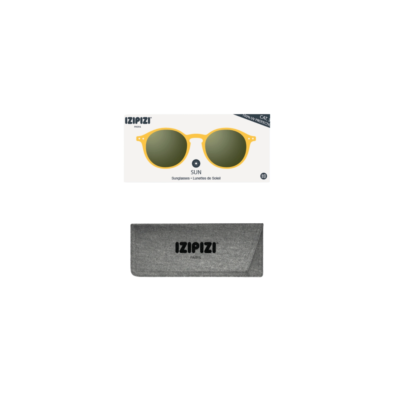 IZIPIZI SUN D YELLOW HONEY GREEN LENSES - YELLOW HONEY