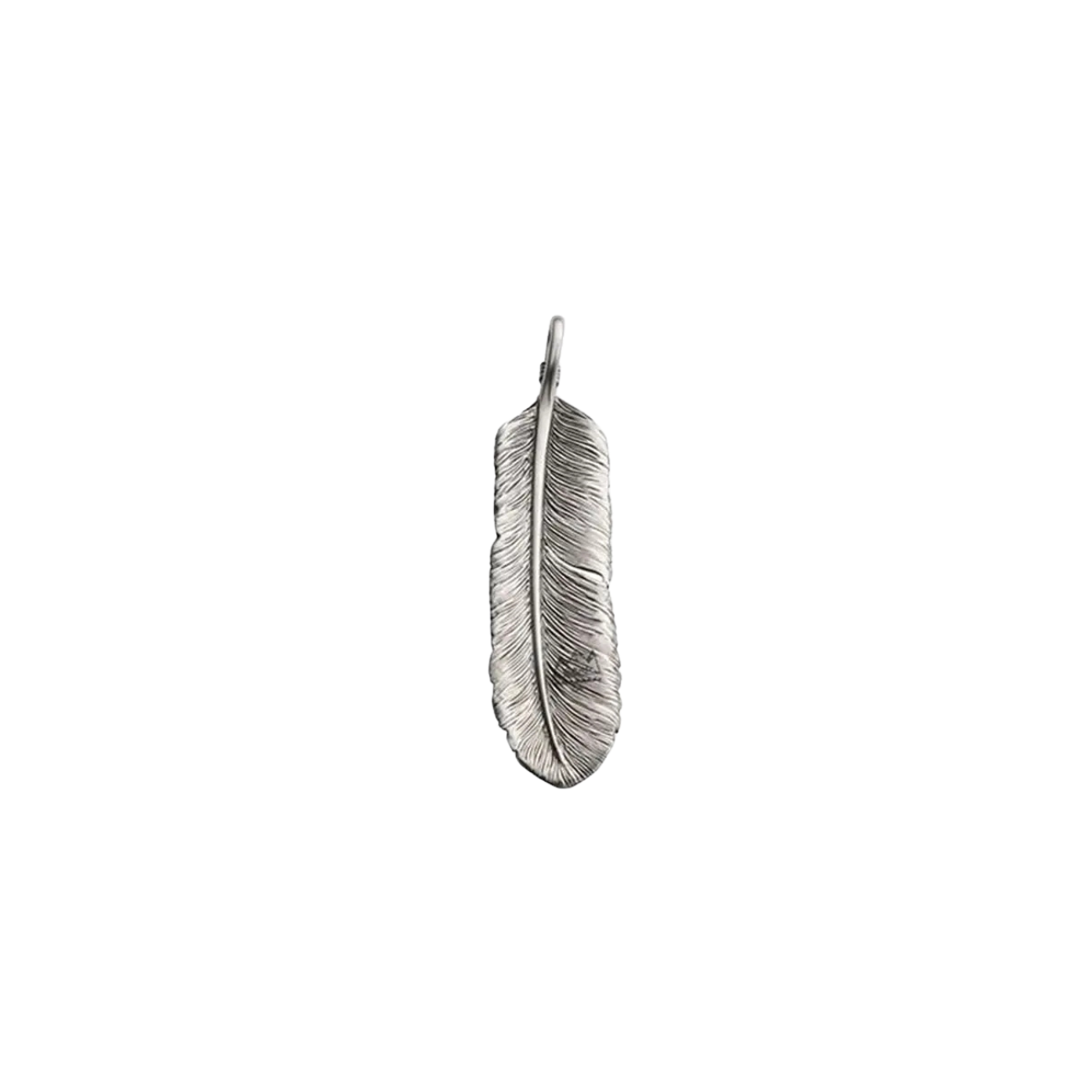 SAAD FEATHER (FACING RIGHT) SILVER 925 PENDANT TOP - No Color