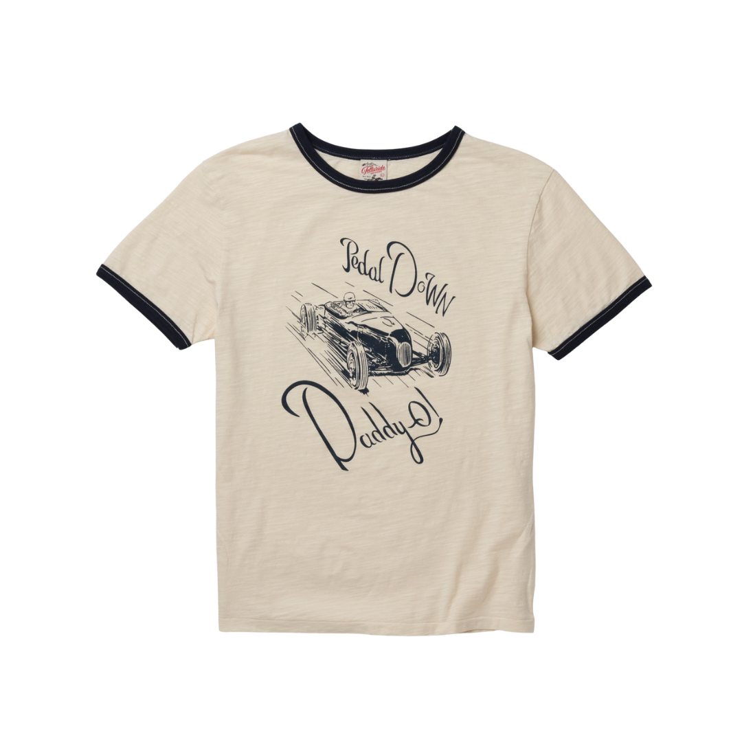 TELLURIDE - RINGER TEE DADDY-O - WHITE/NAVY