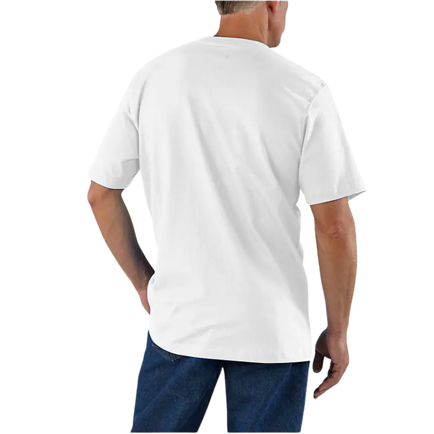 CARHARTT LOOSE FIT HEAVYWEIGHT POCKET T-SHIRT - WHITE