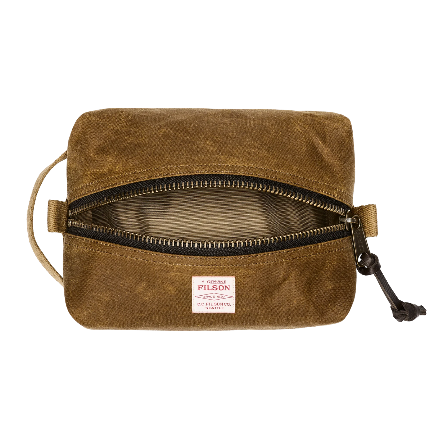 FILSON TIN CLOTH TRAVEL KIT - DARK TAN