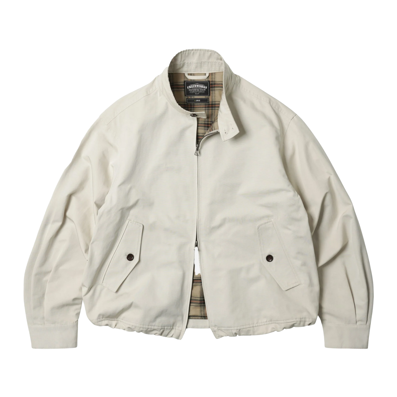 FRIZM WORKS BUDDY HARRINGTON JACKET - CREAM