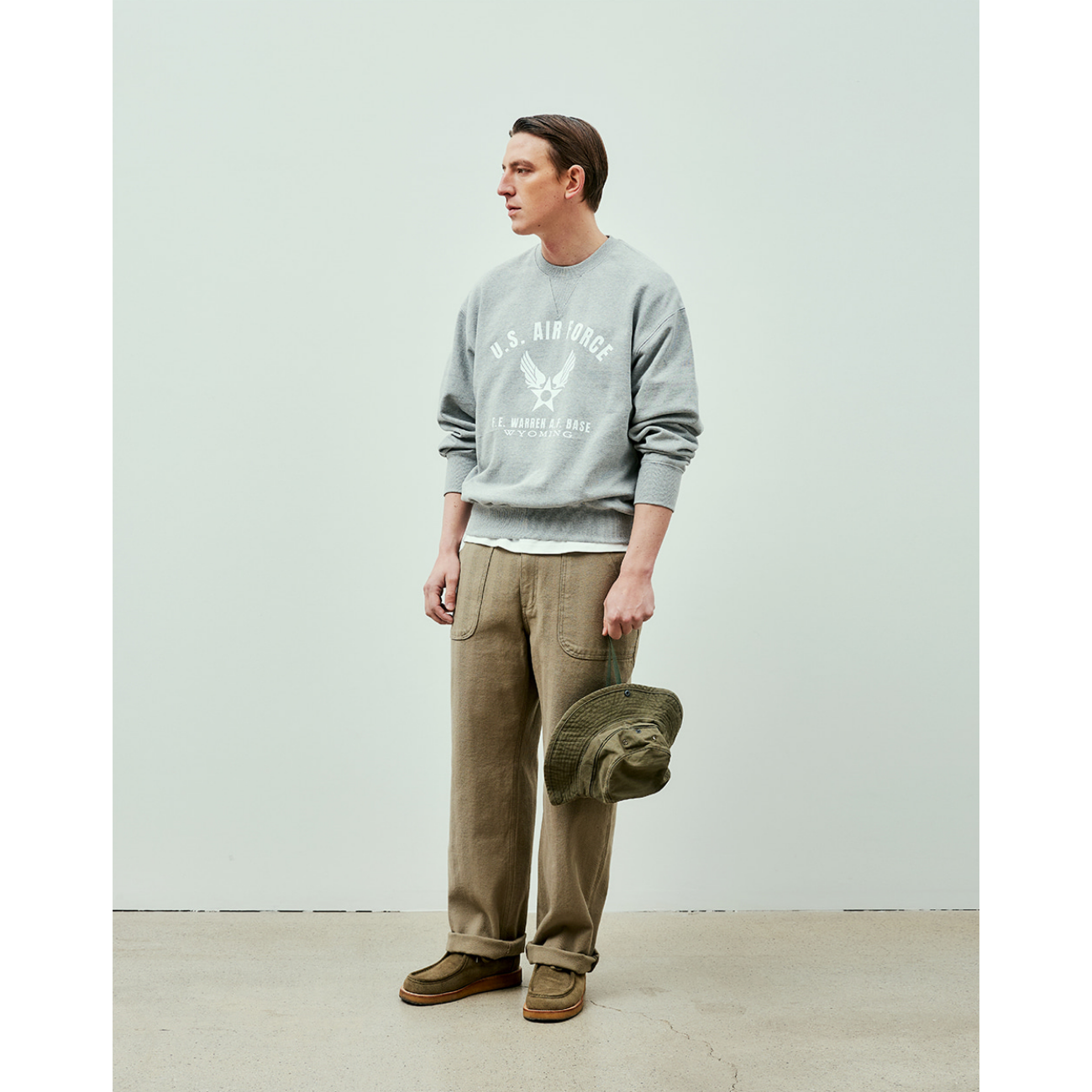 UNIFORM BRIDGE AIR FORCE SWEATSHIRTS - 8% MELANGE
