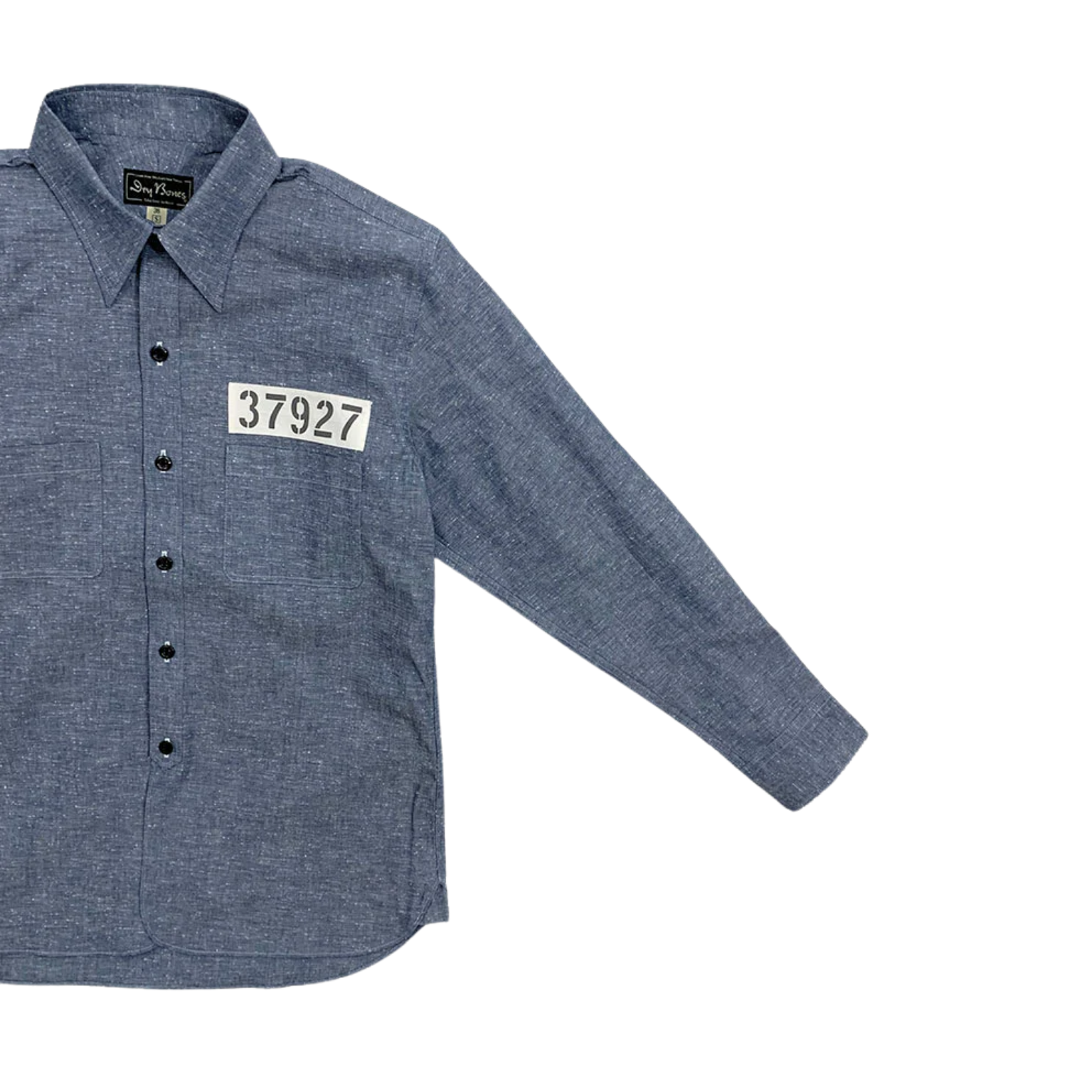 DRY BONES CHAMBRAY WORK SHIRT ANDY - BLUE