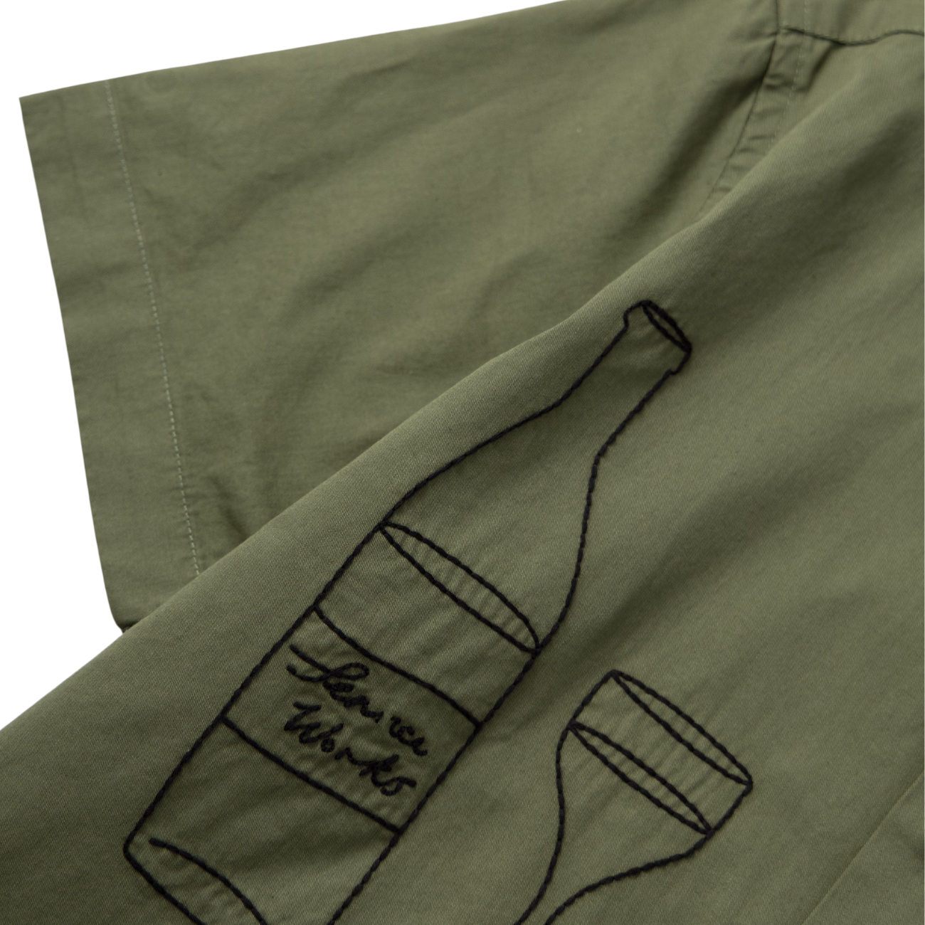 SERVICE WORKS LIGHT TWILL PICNIC SHIRT - OLIVE