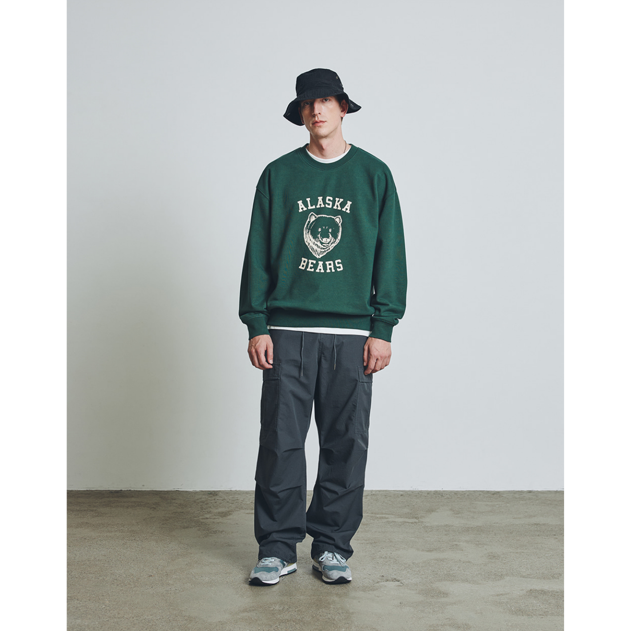 UNIFORM BRIDGE ALASKA BEARS SWEATSHIRTS - JUNGLE GREEN