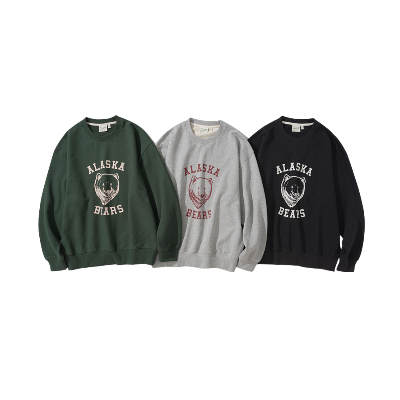 UNIFORM BRIDGE ALASKA BEARS SWEATSHIRTS - JUNGLE GREEN