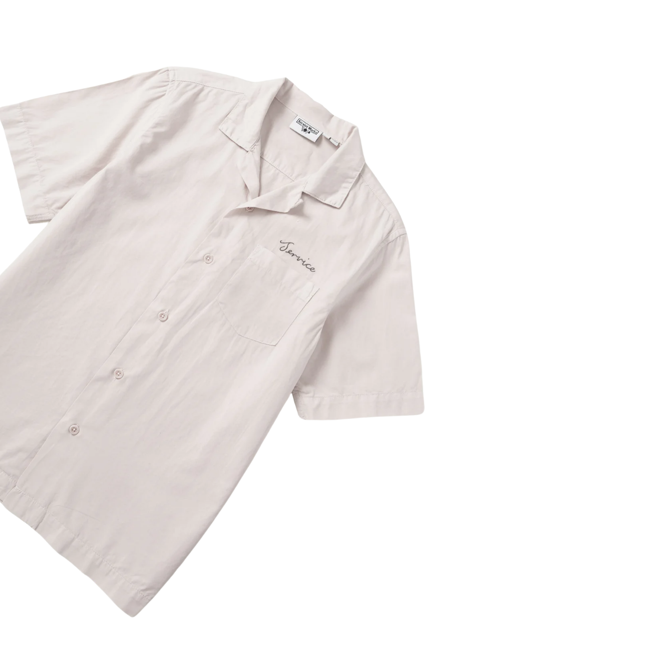 SERVICE WORKS SCRIPT RESORT SHIRT - SALT