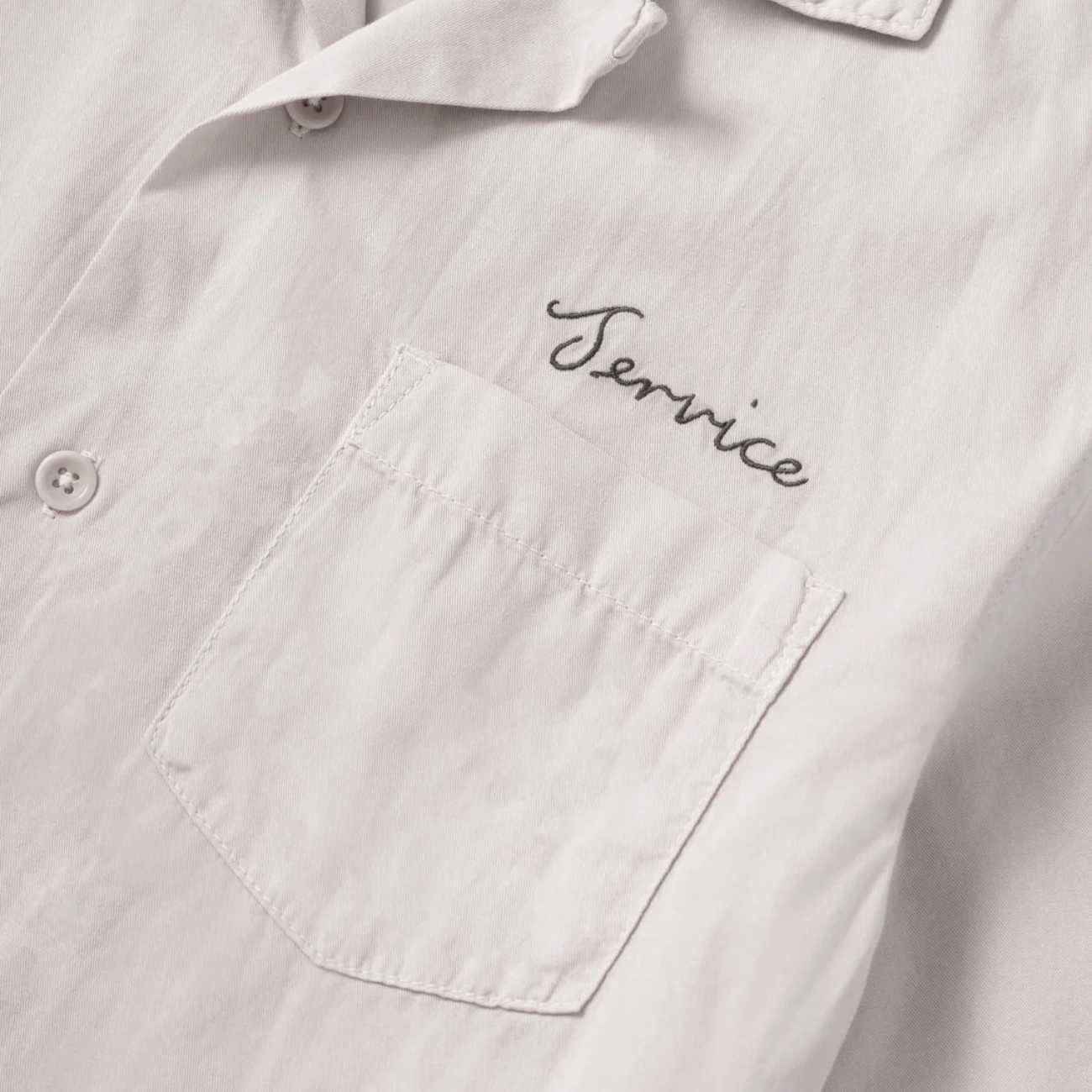 SERVICE WORKS SCRIPT RESORT SHIRT - SALT