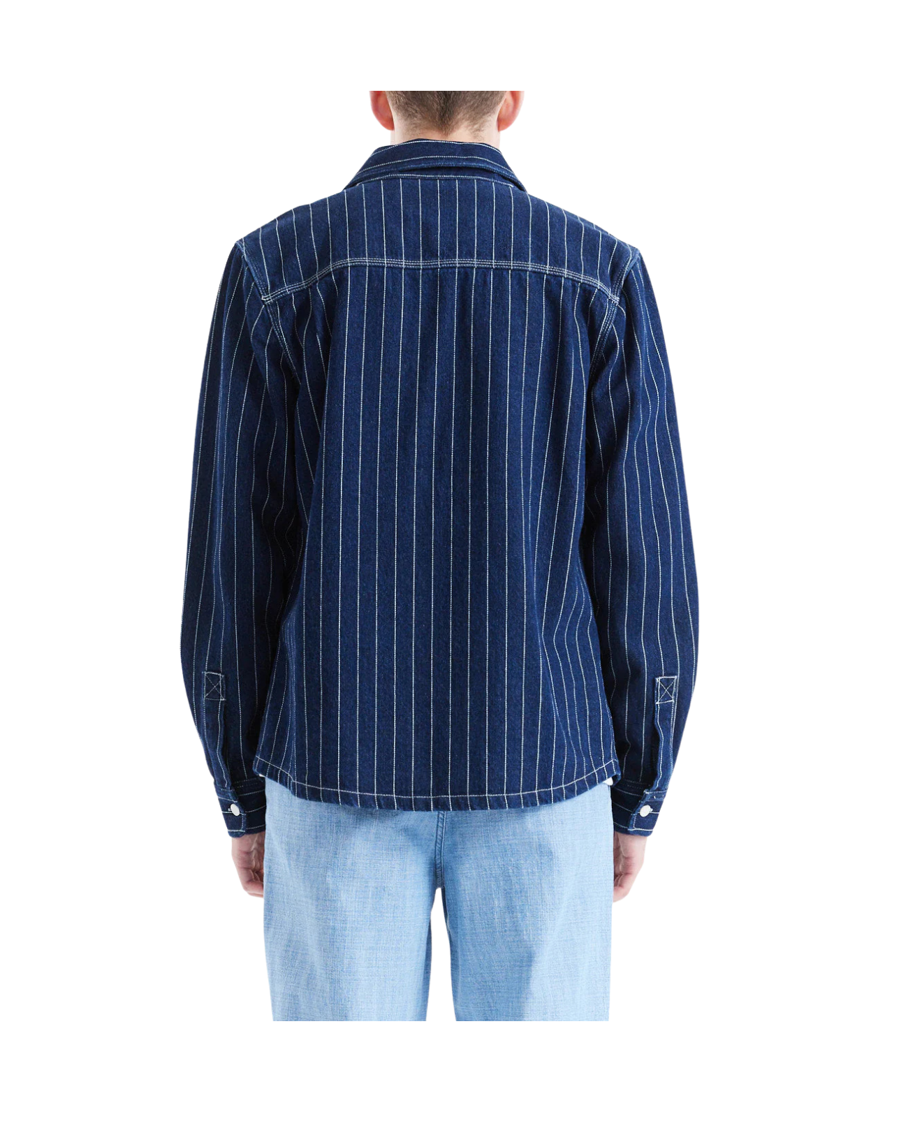 DEUS EX MACHINA VACAY STRIPE DENIM SHIRT - INDIGO
