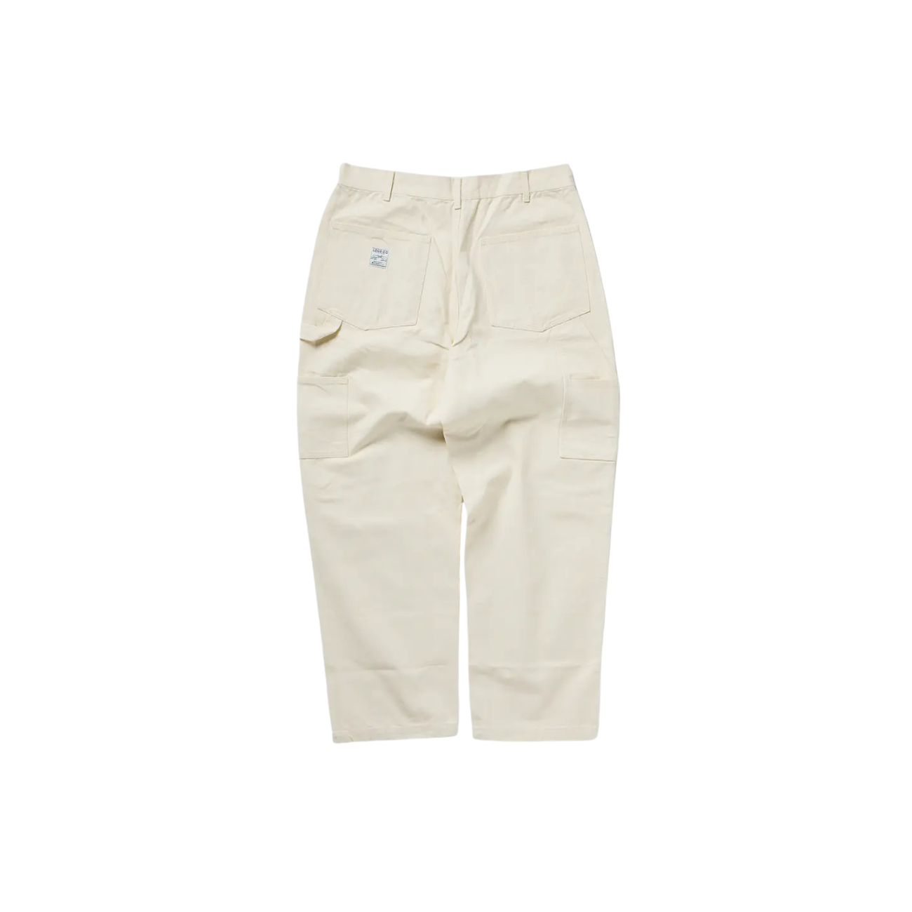 LEGS CO DOUBLE KNEE PAINTER PANTS - OFF WHITE
