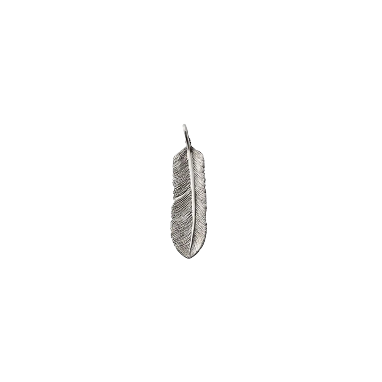 SAAD FEATHER (FACING LEFT) SILVER 925 PENDANT TOP - No Color