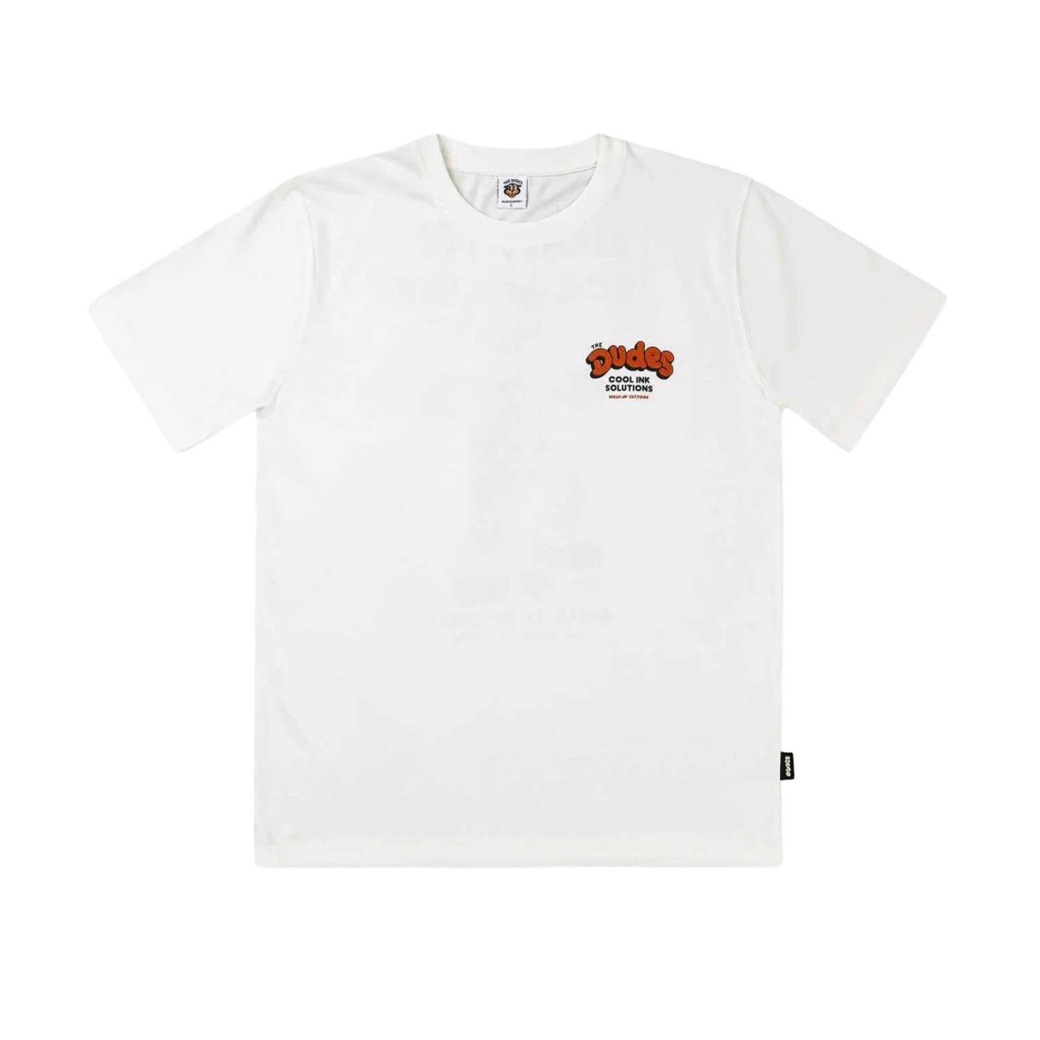 THE DUDES WALKING TATTOO T-SHIRT - OFF-WHITE