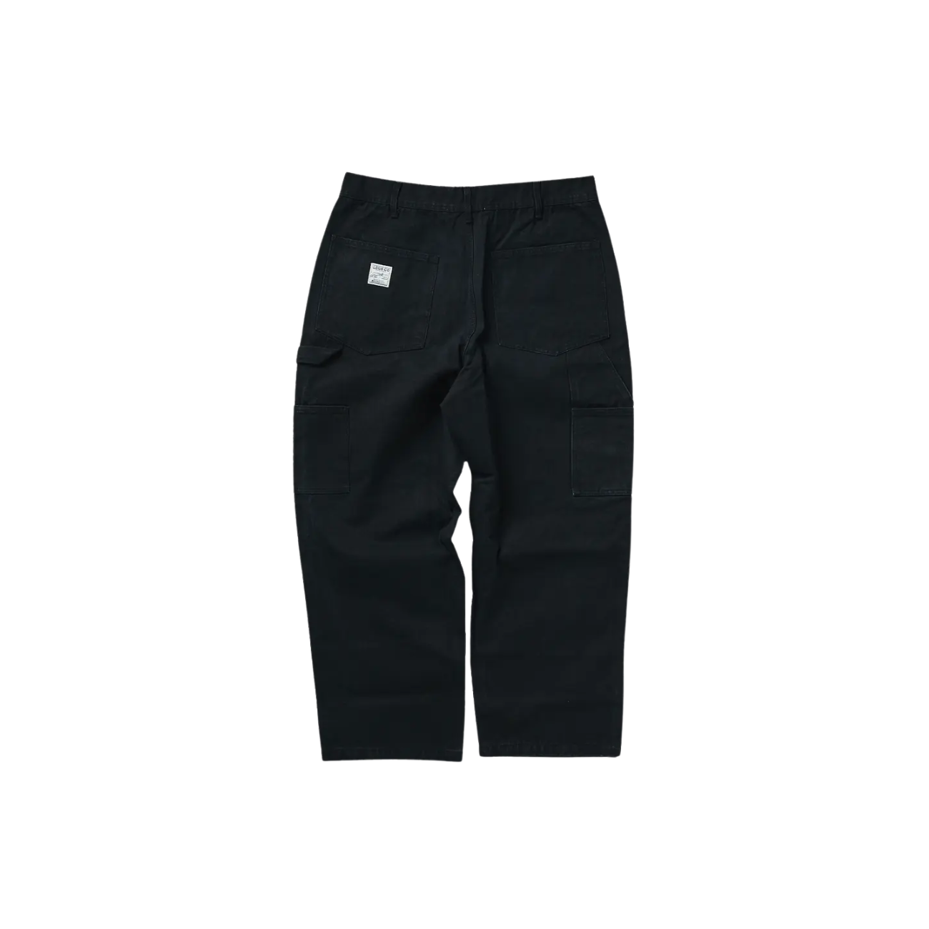 LEGS CO DOUBLE KNEE PAINTER PANTS - BLACK