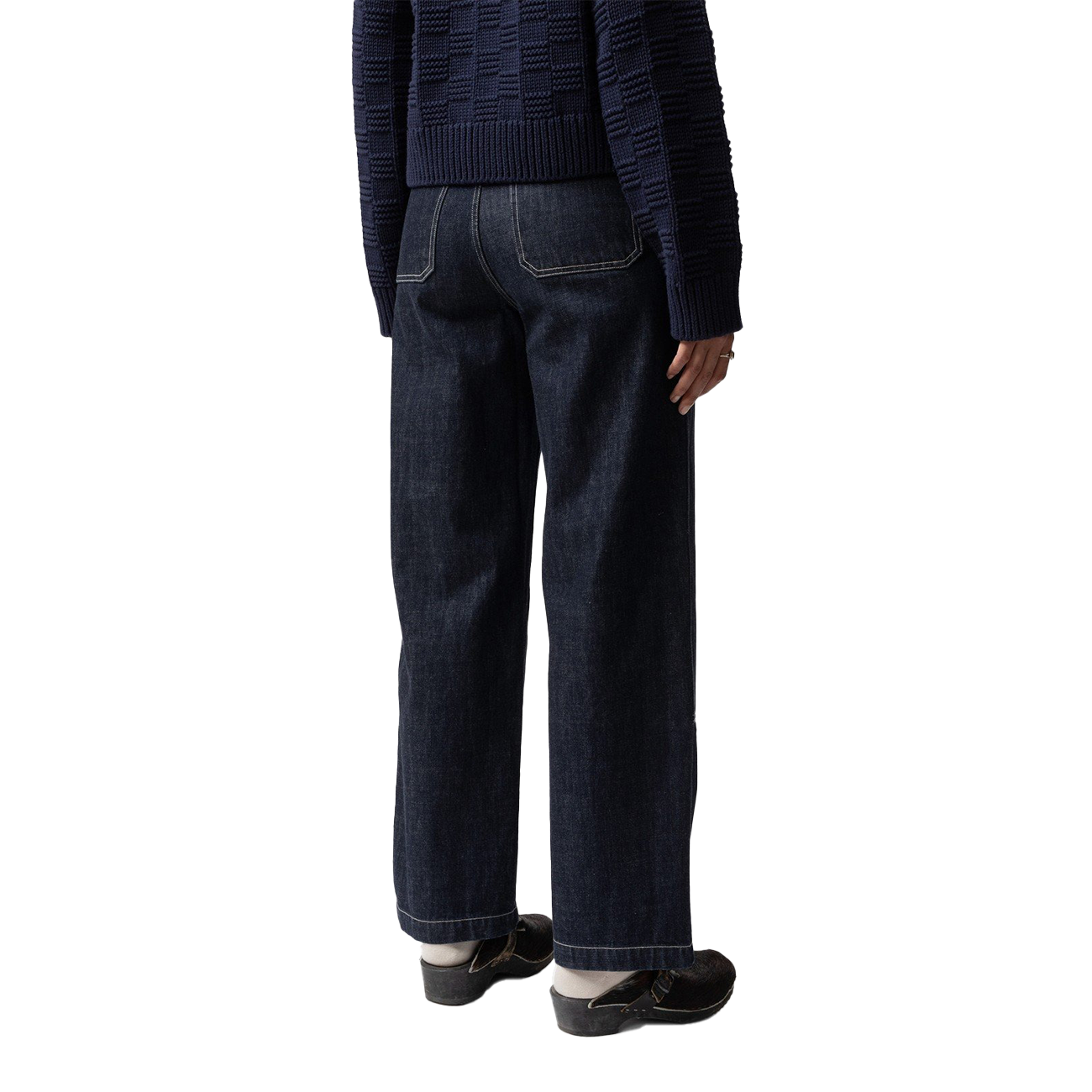 Nudie Jeans Wendy Double Knee Denim Pants - Dark Blue