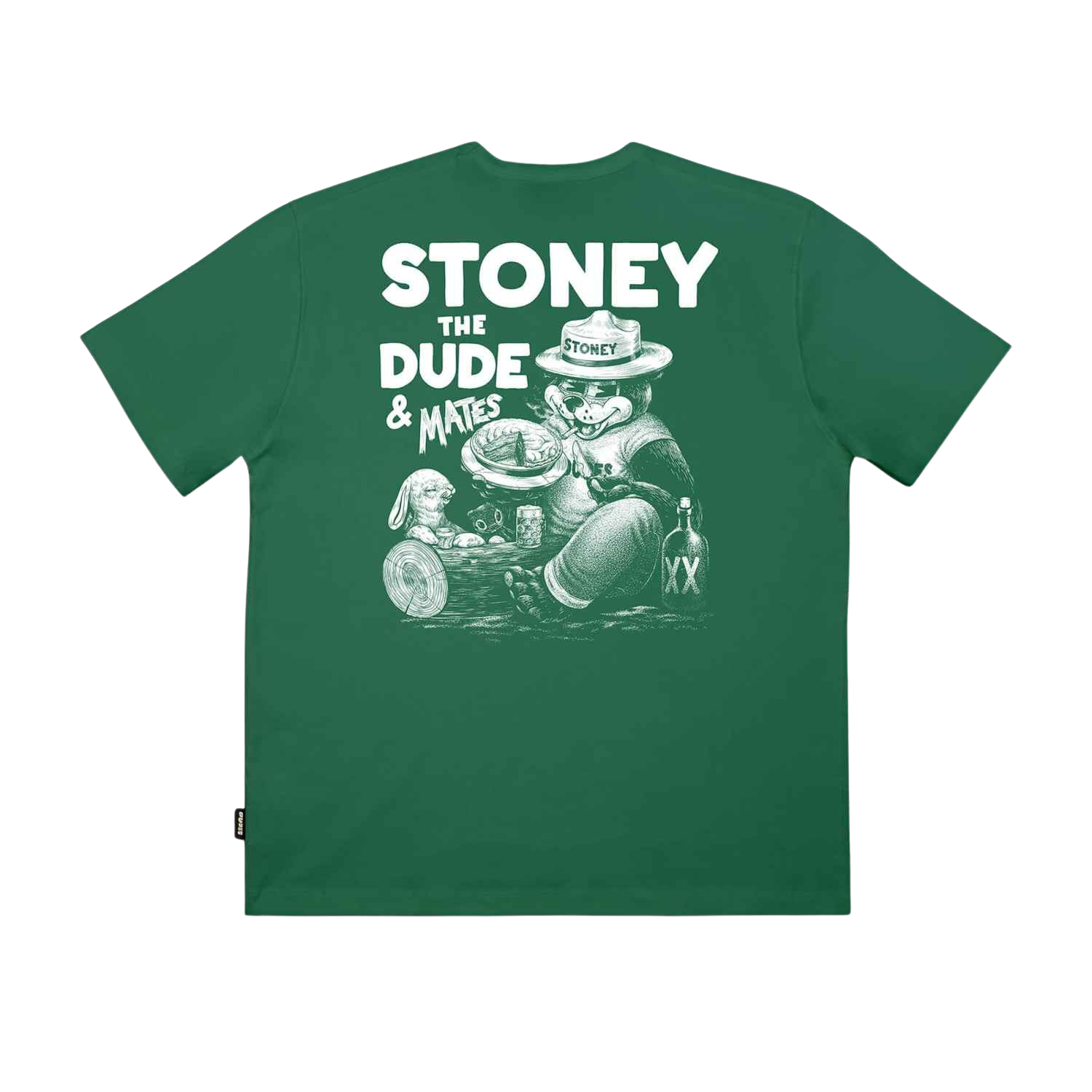 THE DUDES MATES T-SHIRT - BOTTLE GREEN