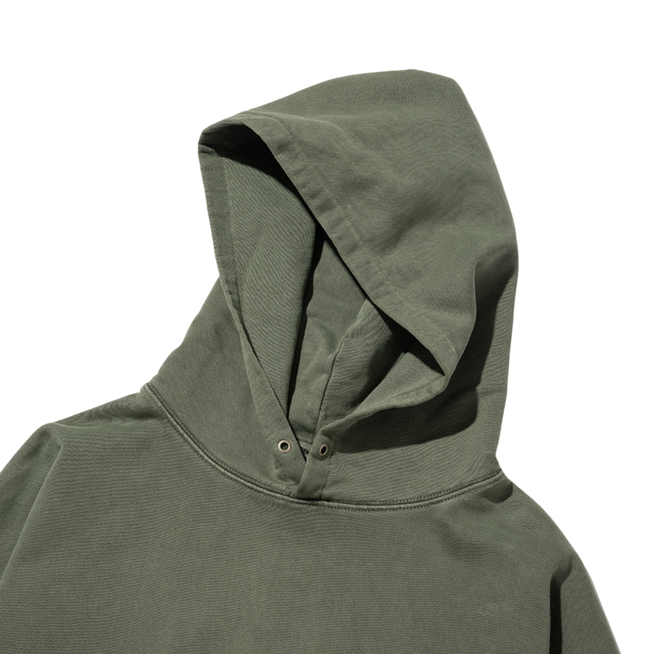 UNIFORM BRIDGE BASIC DYEING SWEAT HOOD - PIGMENT OLIVE