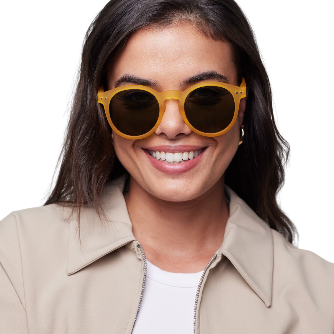 IZIPIZI SUN M YELLOW HONEY GREEN LENSES - YELLOW HONEY