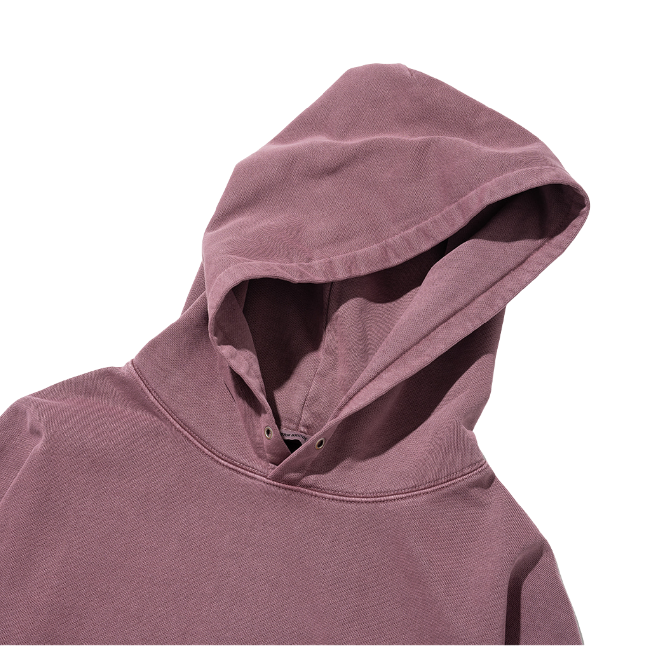 UNIFORM BRIDGE BASIC DYEING SWEAT HOOD - PIGMENT RED