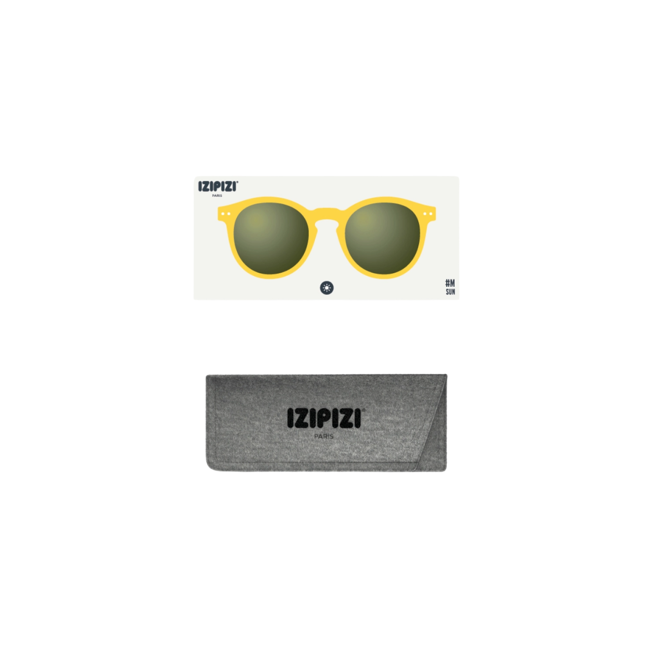 IZIPIZI SUN M YELLOW HONEY GREEN LENSES - YELLOW HONEY