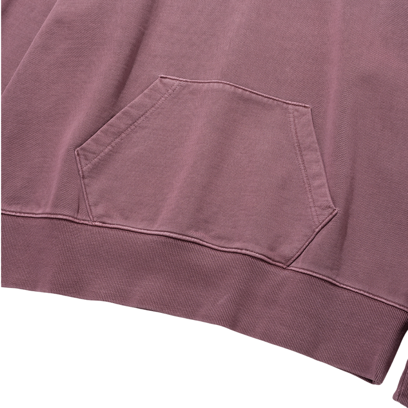 UNIFORM BRIDGE BASIC DYEING SWEAT HOOD - PIGMENT RED