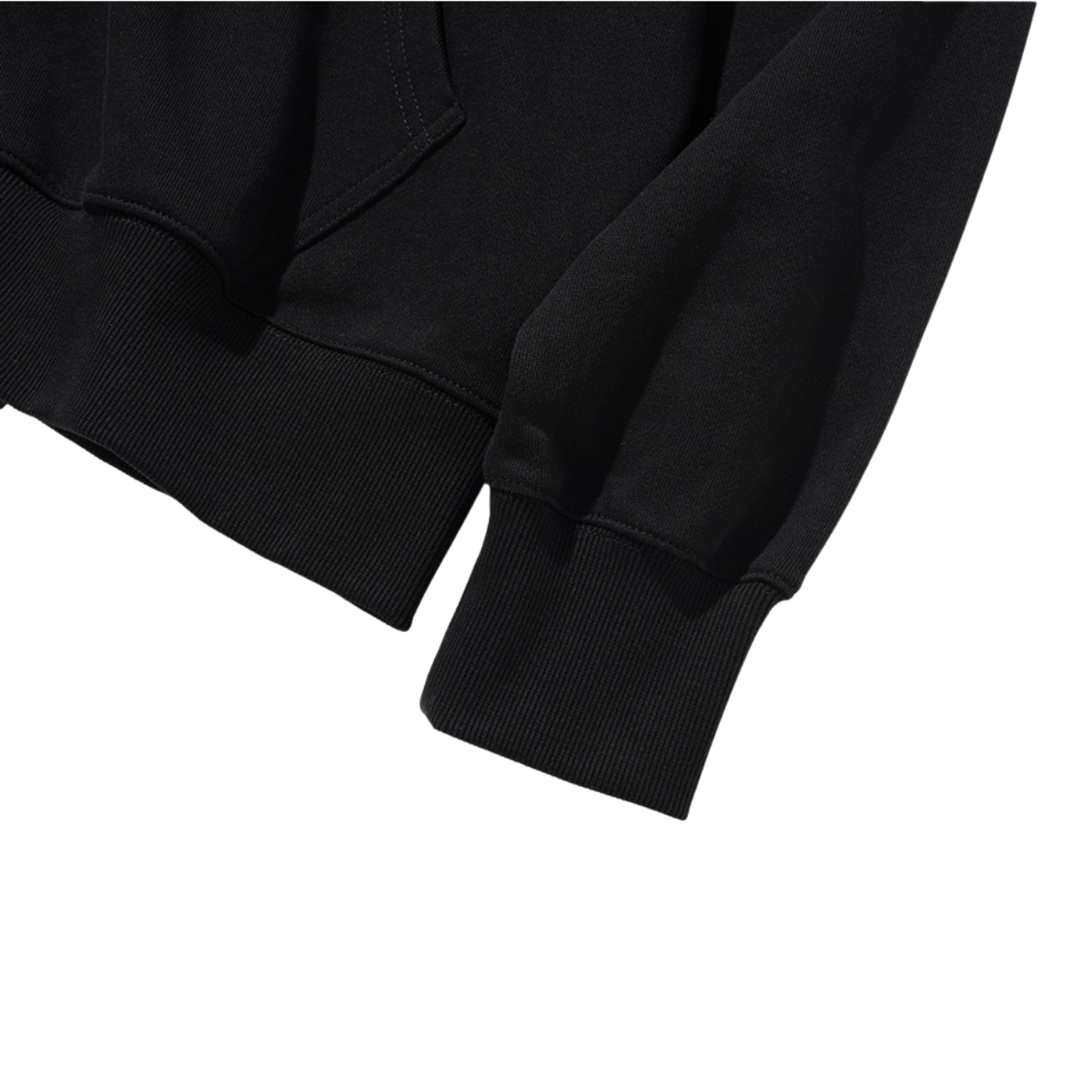 UNIFORM BRIDGE BASIC SWEAT HOOD ZIP UP - BLACK