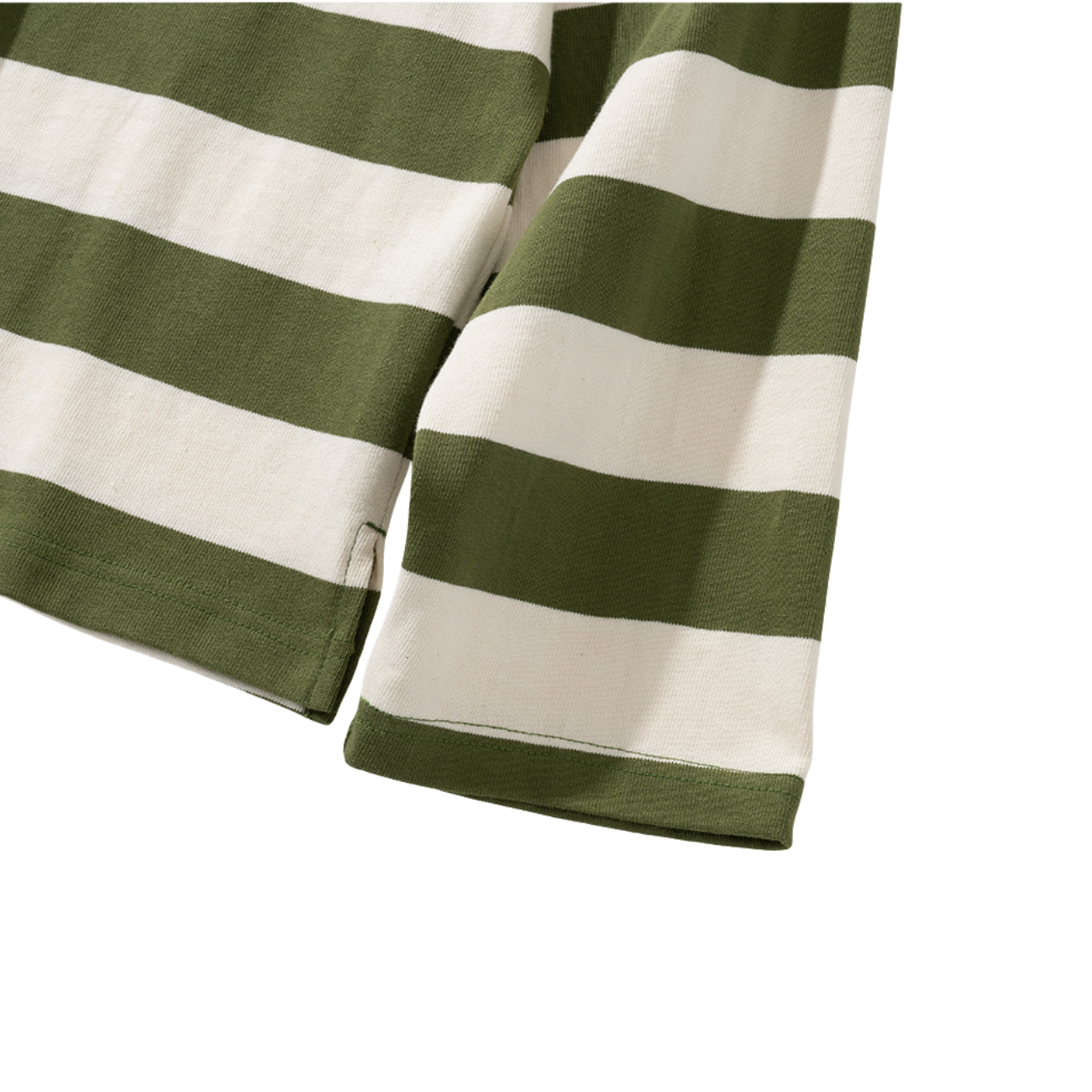 UNIFORM BRIDGE NAVAL STRIPE POCKET L/S T-SHIRT - OLIVE
