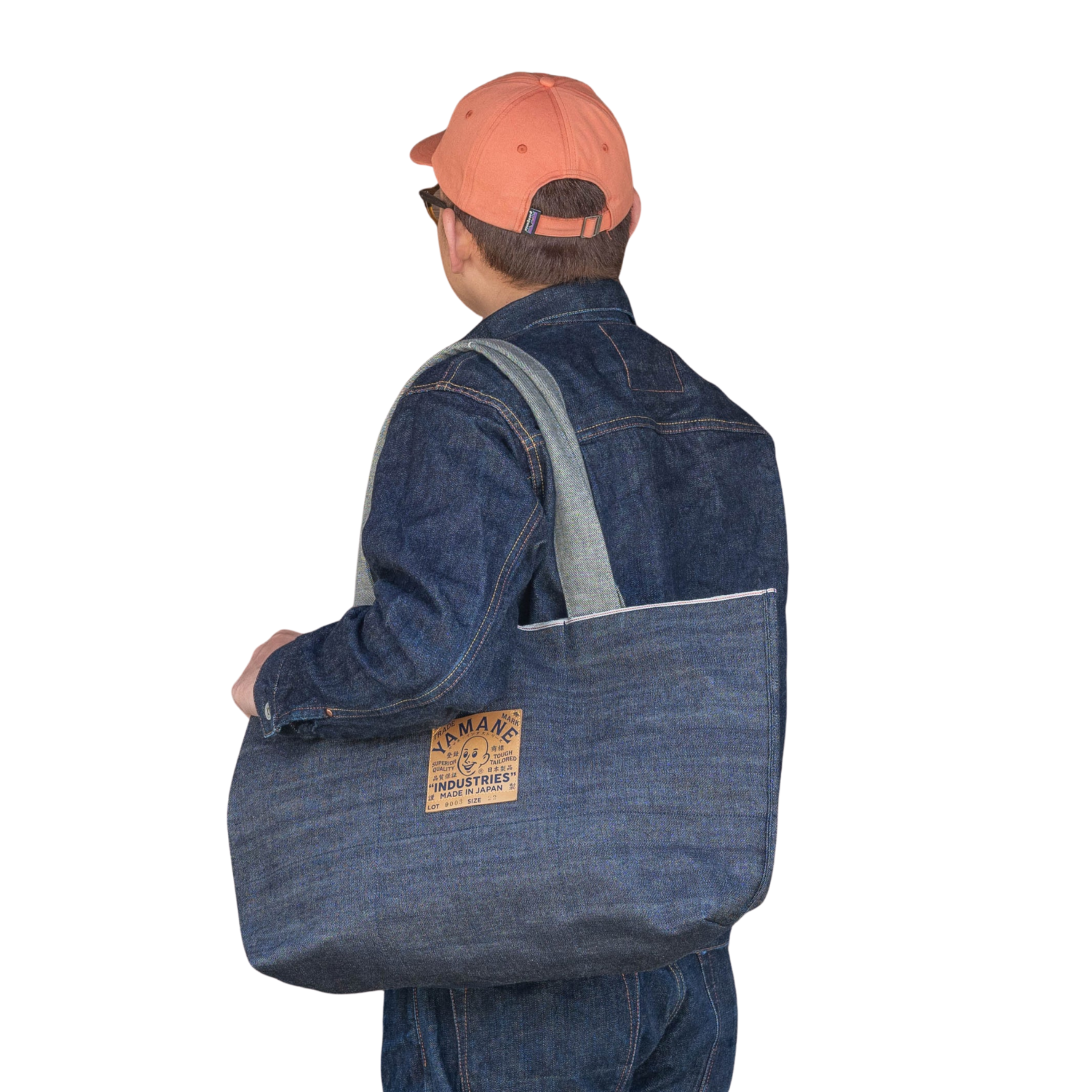 YAMANE LOT.9003 DENIM ONE PIECE TOTE 22 INCH - DENIM