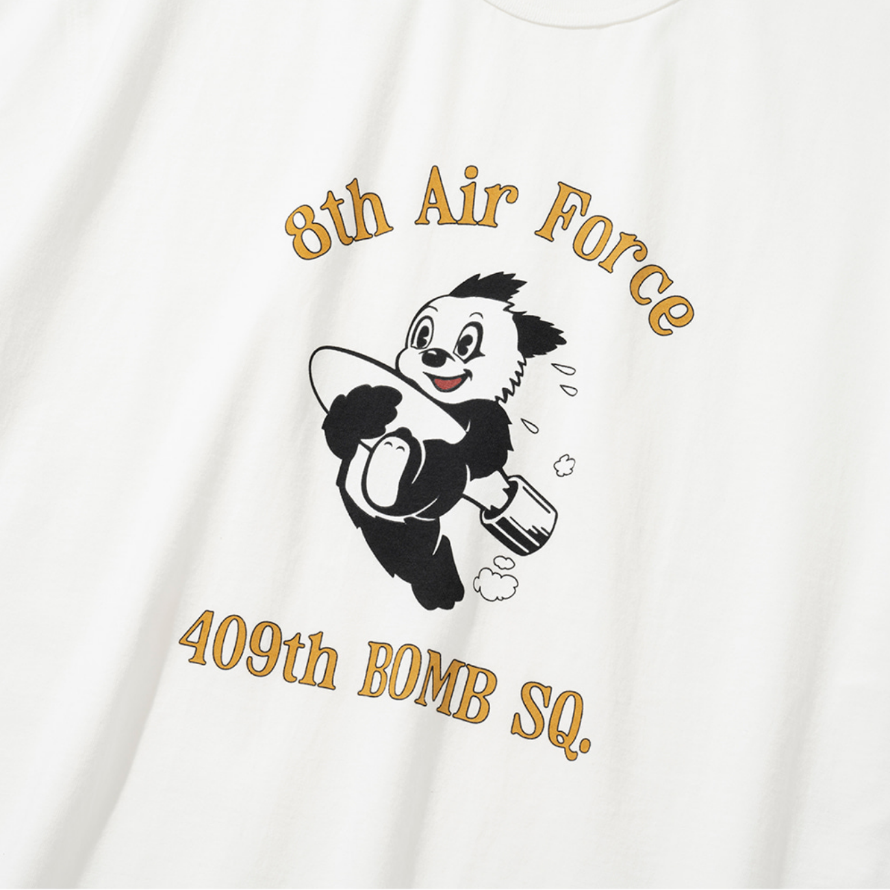 UNIFORM BRIDGE 409TH BOMB SQ. S/S T-SHIRT - OFF WHITE