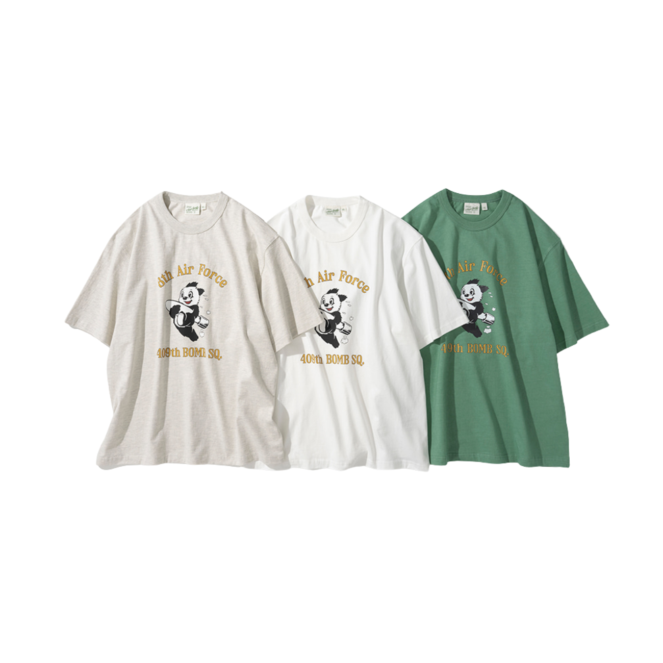 UNIFORM BRIDGE 409TH BOMB SQ. S/S T-SHIRT - OFF WHITE