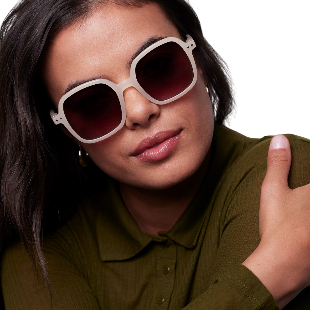 IZIPIZI SUN OFFICE VINTAGE CREAM VIOLET SHADING LENSES - VINTAGE CREAM