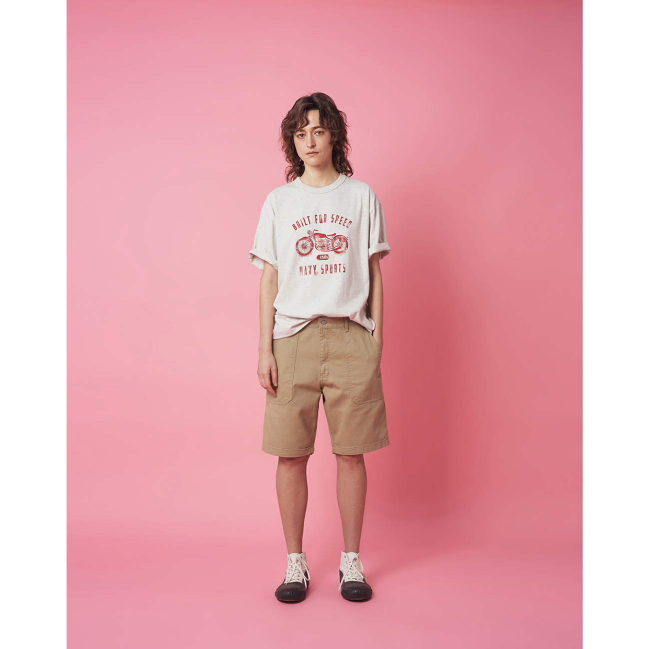 UNIFORM BRIDGE NS BIKE S/S T-SHIRT - OATMEAL