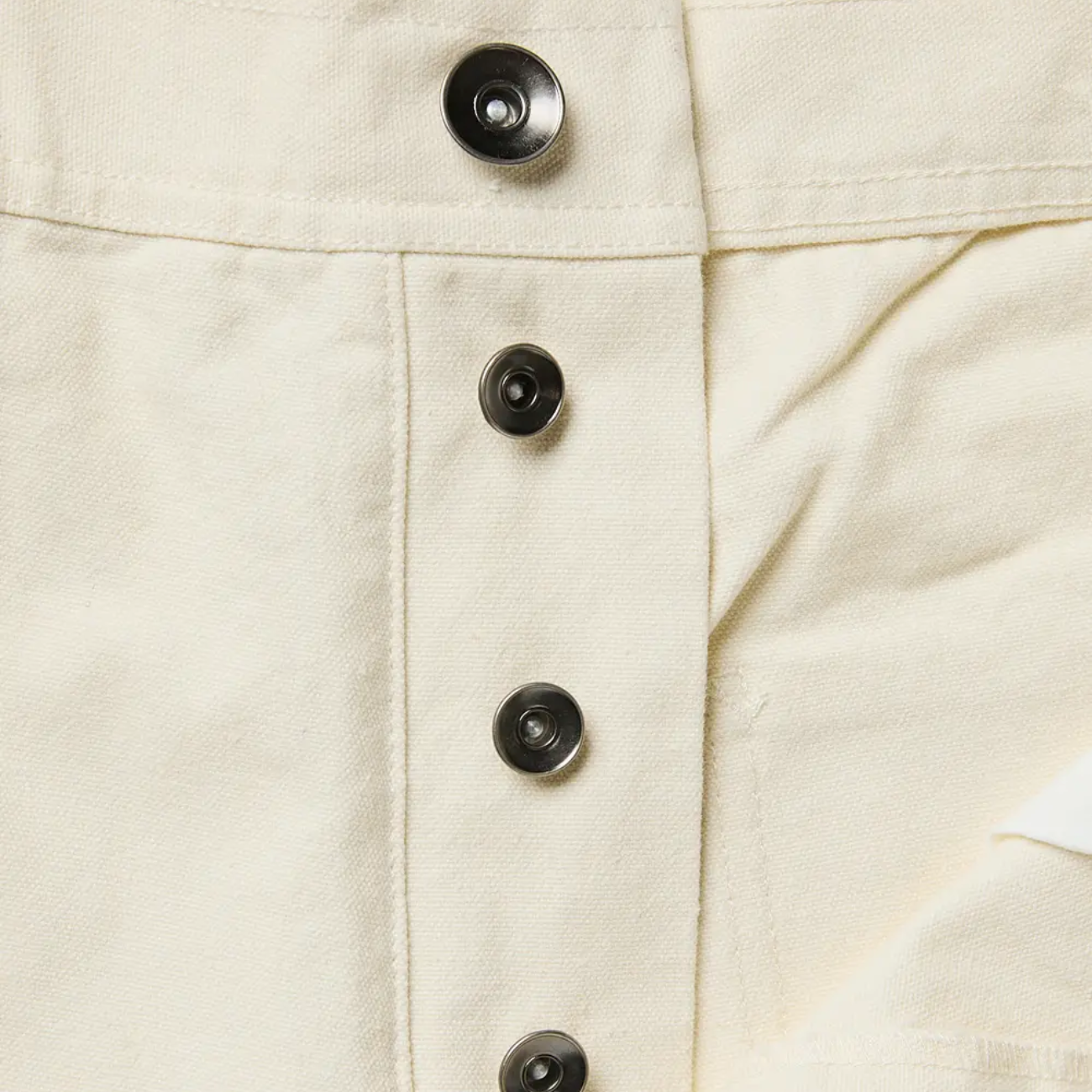 LEGS CO DOUBLE KNEE PAINTER PANTS - OFF WHITE