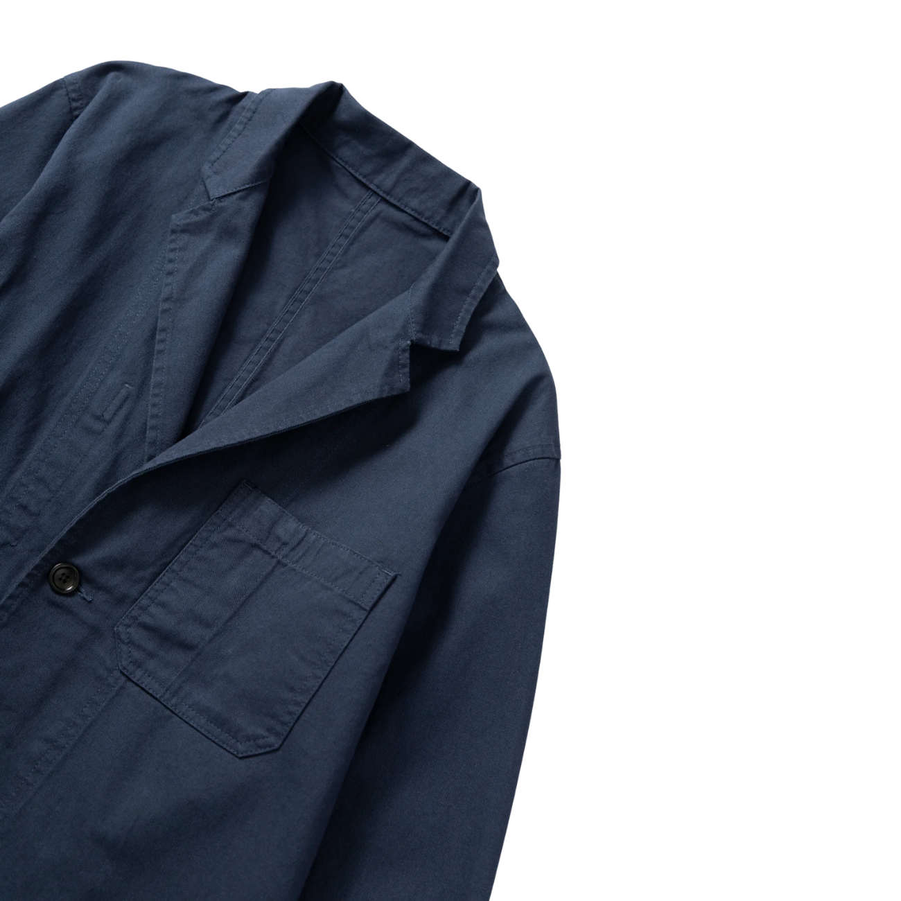 SERVICE WORKS DRILL SERVER SUIT JACKET - NAVY