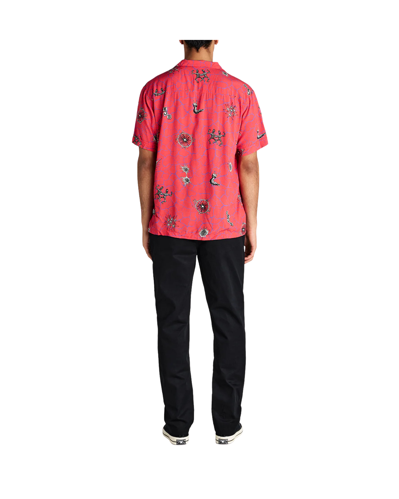 DEUS EX MACHINA VIBRANT VIRUS SHIRT - STRAWBERRY