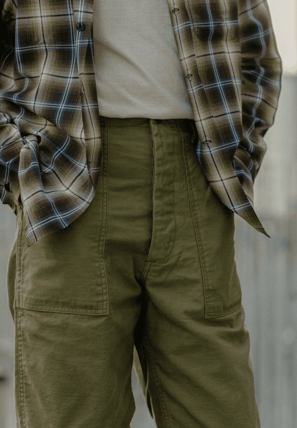 TCB JEANS 50'S BAKER PANTS - OLIVE