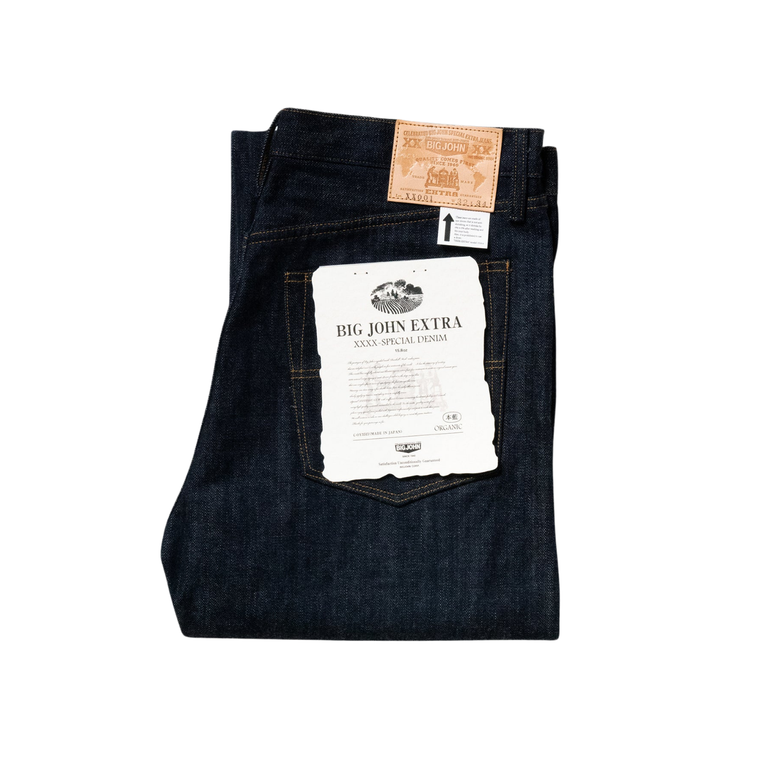 BIG JOHN XX001 (000) REGULAR STRAIGHT FIT - INDIGO