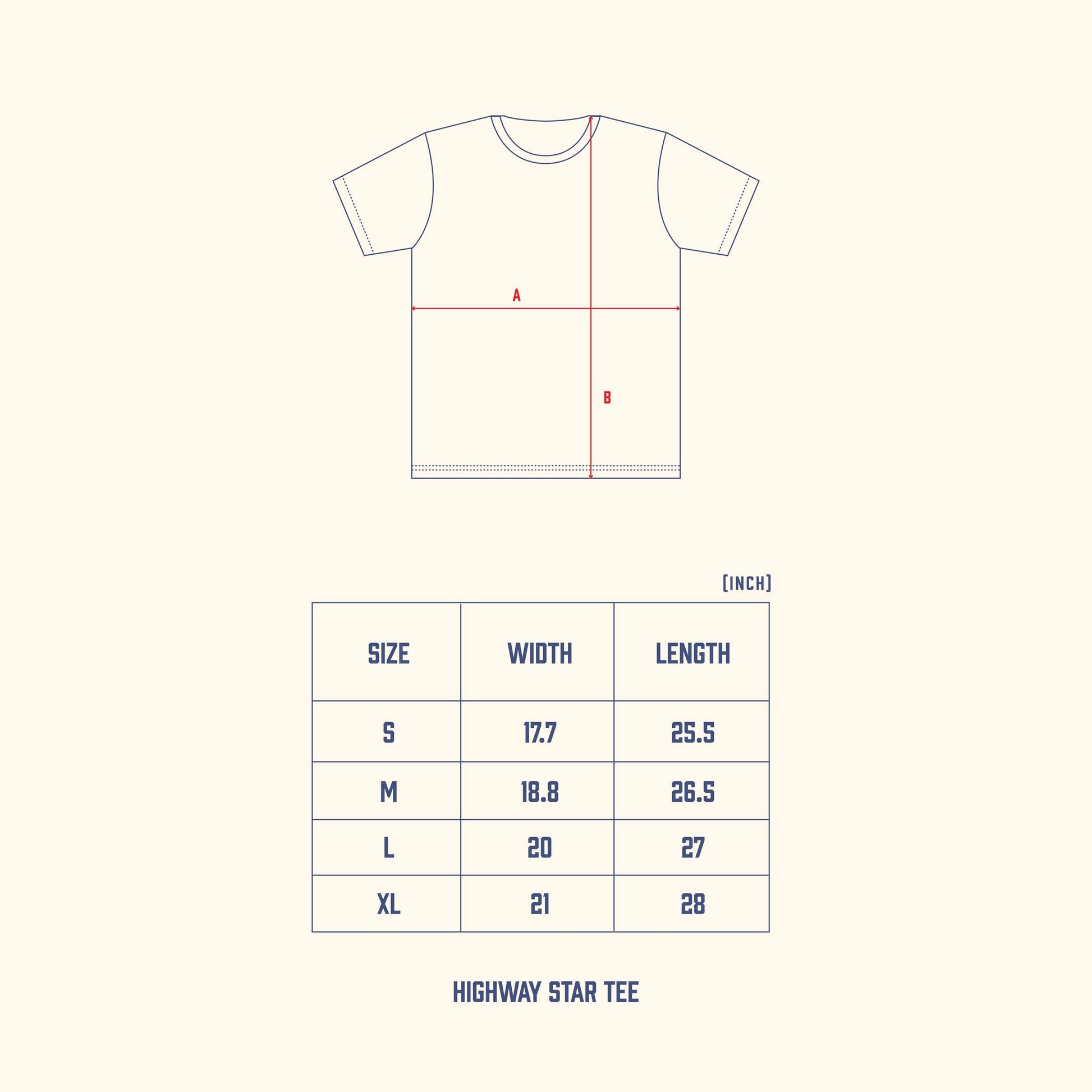 TELLURIDE HIGHWAY STAR TEE - NAVY