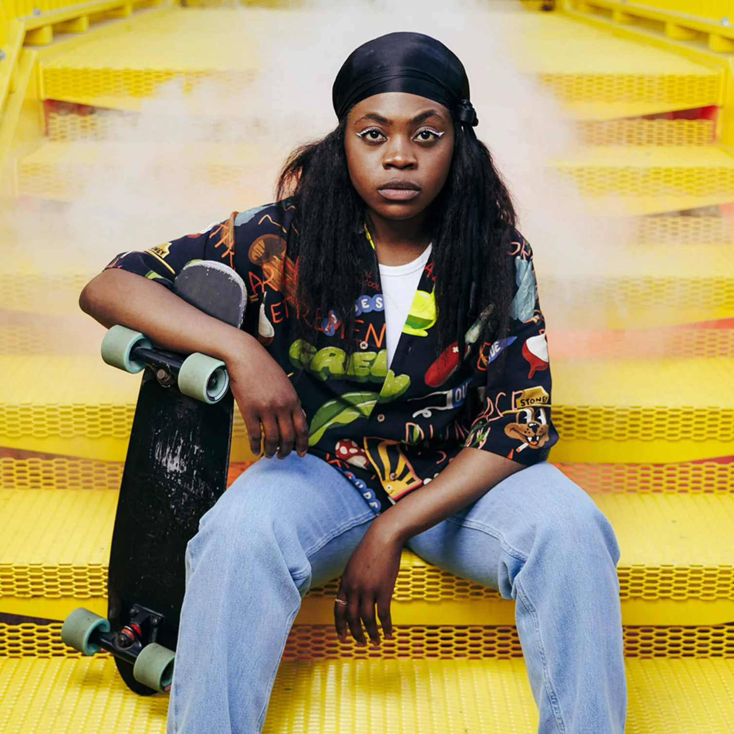 THE DUDES TREASURE TRAIL BLACK HAWAIIAN SHIRT - MULTICOLOR