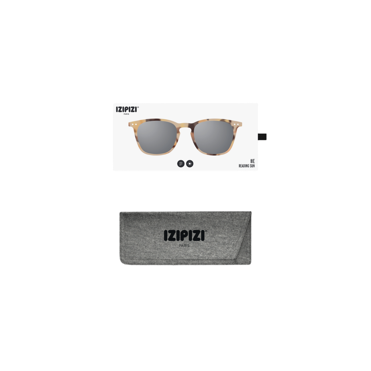 IZIPIZI READING SUN E LIGHT TORTOISE GREY LENSES +1.5 - LIGHT TORTOISE