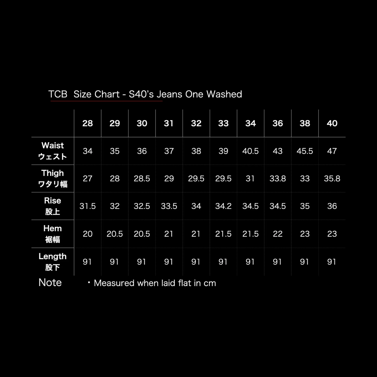 TCB JEANS S40S JEANS - INDIGO