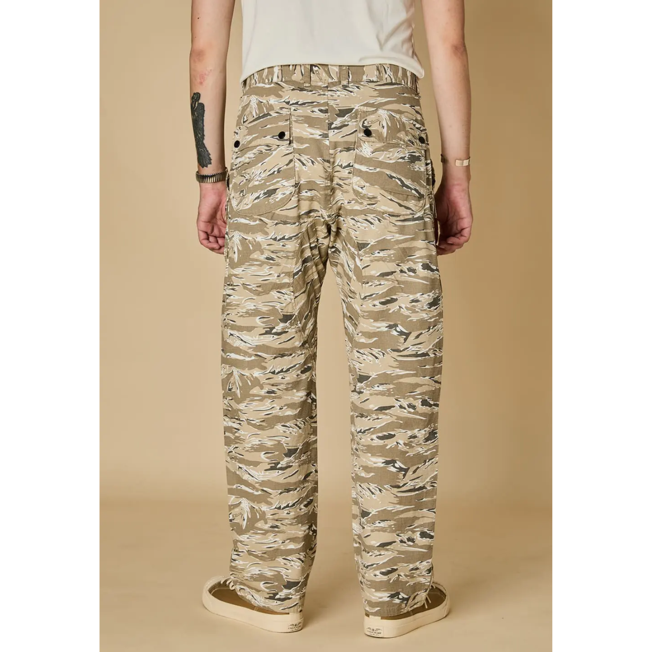 LEGS CO COMBAT TROPICAL PANTS TIGER CAMO - DESERT