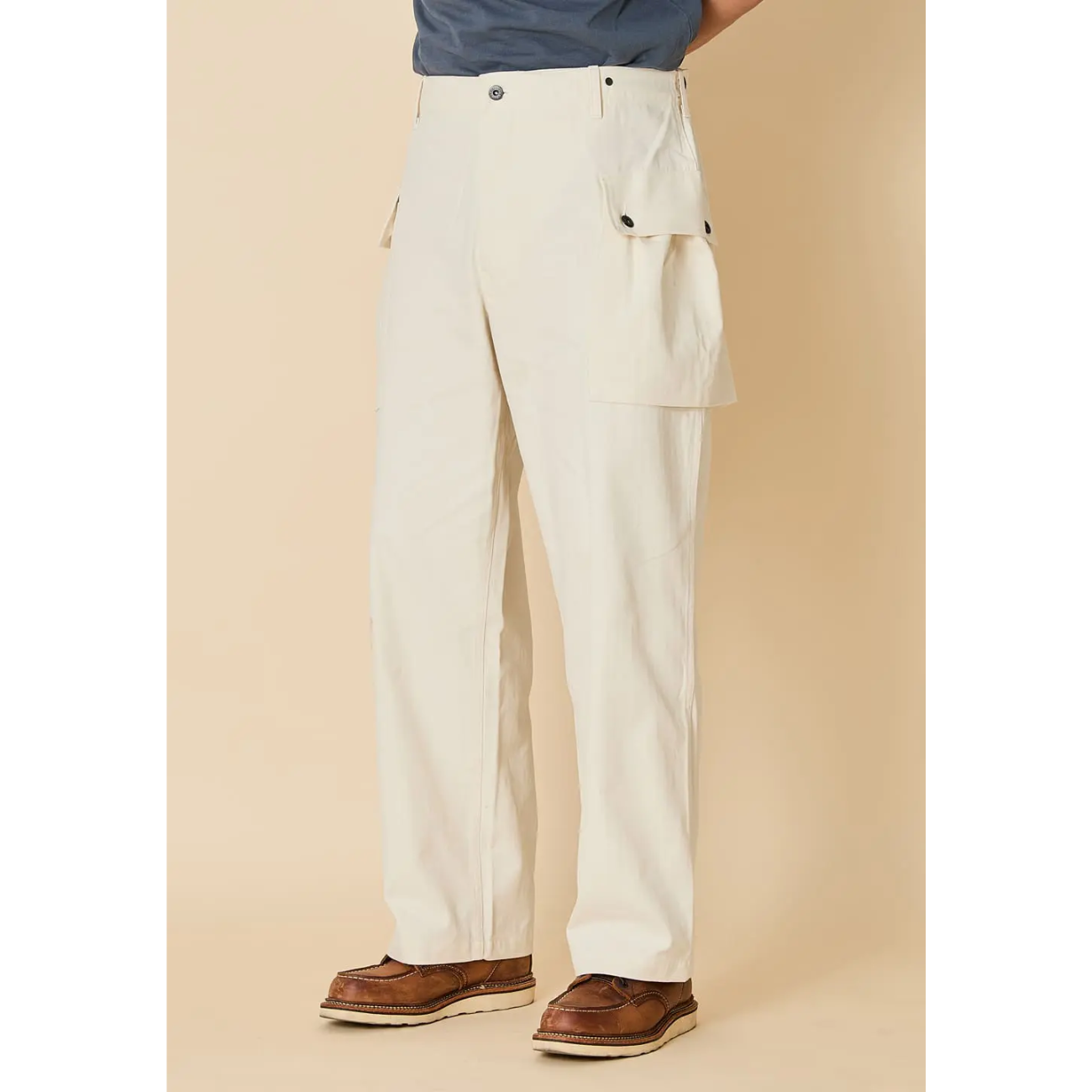 LEGS CO MONKEY PANTS - OFF WHITE